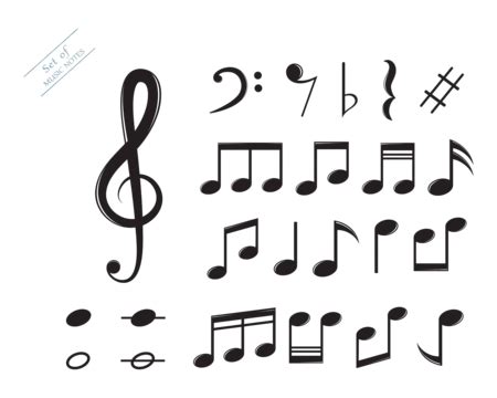 Music Note Icon Vector Music Drawing G Clef Vector, Music, Drawing, G ...