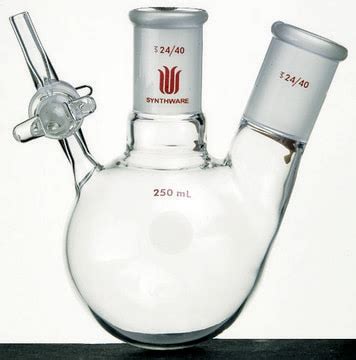 Synthware Single Neck Reaction Flask With Glass Stopcock Capacity 50