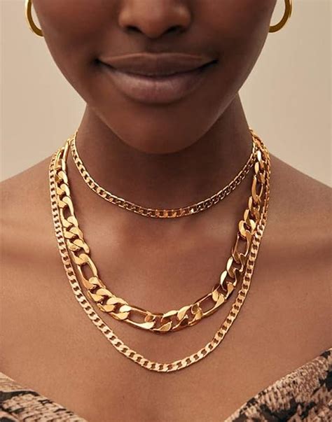 Amazon Denifery Punk Cuban Link Chain Choker Necklace Chunky Curb