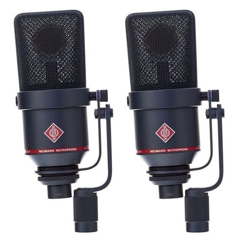 Neumann Tlm R Mt Switchable Studio Microphone Stereo Set Black