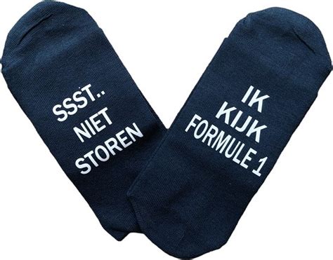 Rebelkidz Sokken Met Tekst Ssst Niet Storen Ik Kijk Formule 1