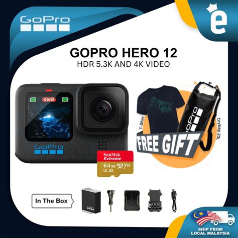 Gopro Hero 12 Black Hero12 53k60 27mp Hypersmooth 60 10 Bit Hdr Video