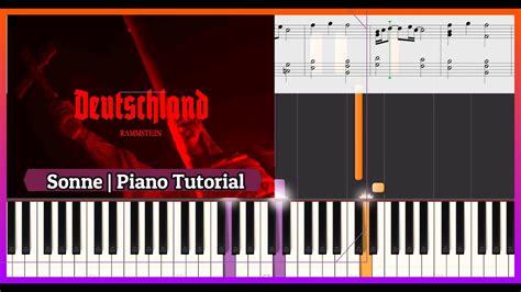 Rammstein Sonne Piano Tutorial Partitura Youtube