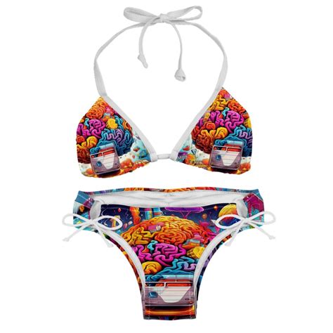 Mind Car Detachable Sponge Bikini Set Adjustable Strap One Piece