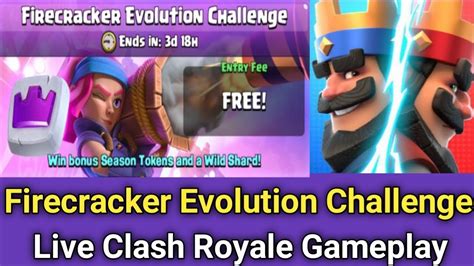 Firecracker Evolution Challenge Decks Live Clash Royale Gameplay Youtube