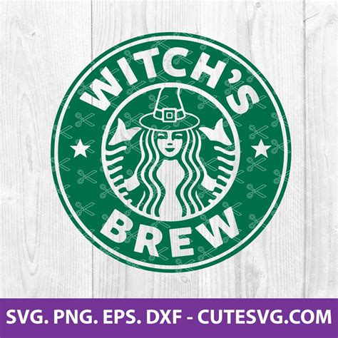 Witches Brew SVG Cut File Starbucks Halloween SVG Fall SVG PNG