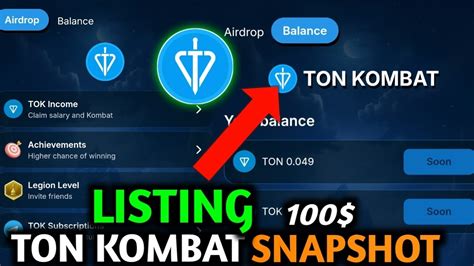 Ton Kombat Airdrop Snapshot Ton Kombat Airdrop Withdraw Ton Kombat