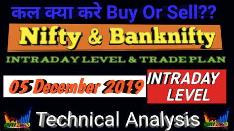 Bank Nifty And Nifty Tomorrow 5 December 2019 Daily Chart Analysis