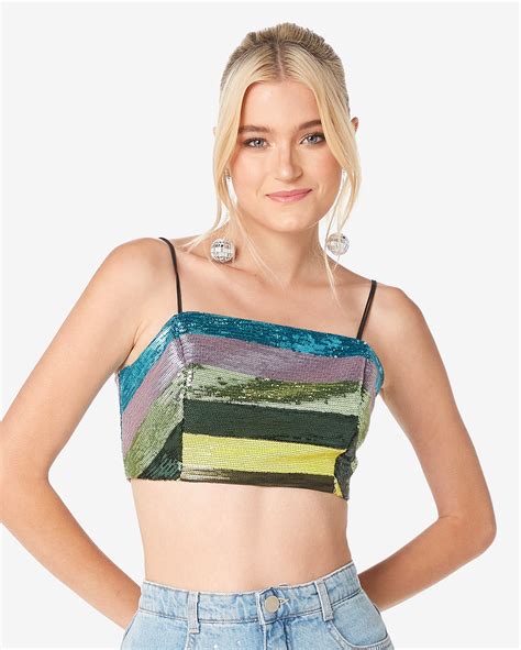 Riachuelo Top Cropped Feminino Al A Fina Listrado Verde Pool By Riachuelo