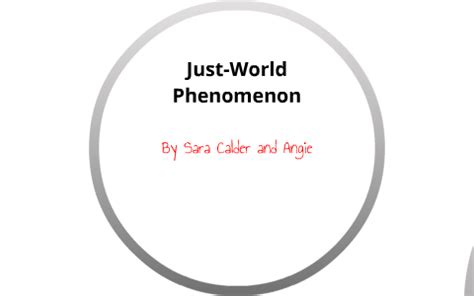 Just-World Phenomenon by Sara Calder on Prezi