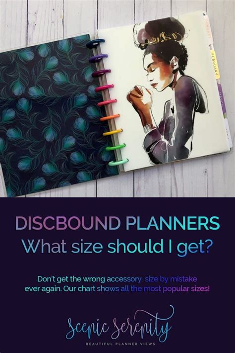 Size Guide Discbound Planners Scenic Serenity Discbound Planner