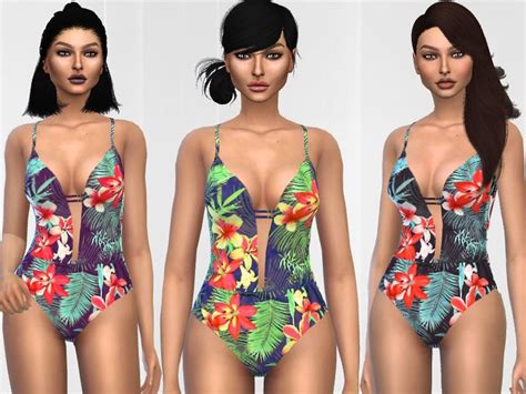 A Tropical Swimsuit For Your Simmies Found In Tsr Category Sims