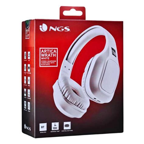 Casque Sans Fil Ngs Artica Wrath Avec Microphone Blanc