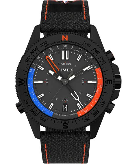 Expedition North Tide Temp Compass 43mm Recycled Fabric Strap Watch