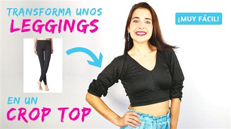 C Mo Transformar Unos Leggins En Top Diy Muy F Cil Youtube