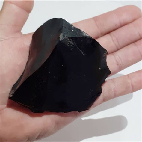 Pedra Bruta De Obsidiana Negra Pedra Natural Shopee Brasil