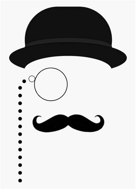 Transparent Monocle Mustache Clipart Png Download Mustache And Top