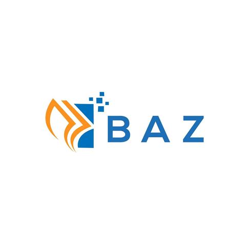 Baz Credit Repair Accounting Logo Design On White Background Baz