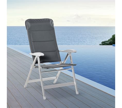 Chaise De Jardin Pliante Dossier Haut Inclinable Alu Oxford D Perlant