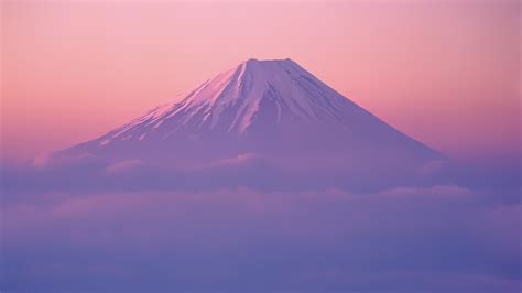 Mount Fuji, pink palette [5120x2880] : r/wallpaper