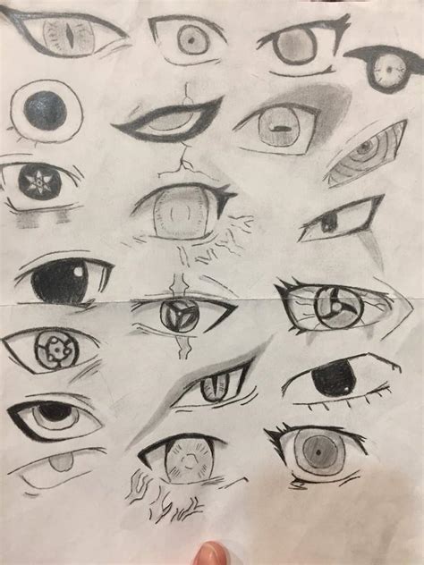 Naruto Eyes Drawing