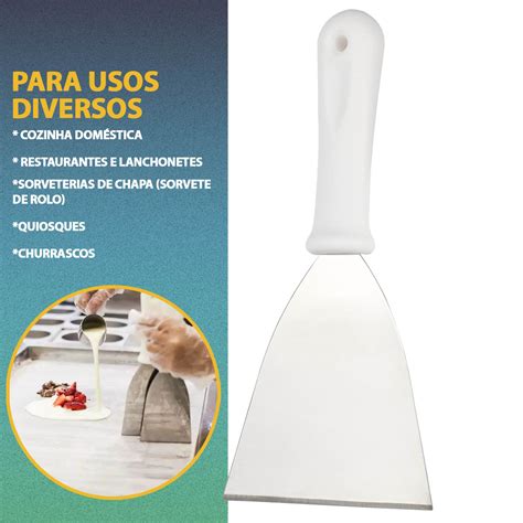 Esta procurando Kit Chapeiro 2 Espátulas Aço Inox Lanche Reta E Curva