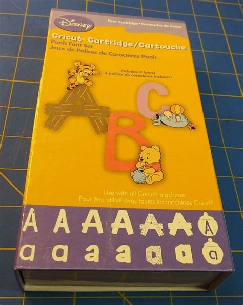 Cricut Font Cartridge Disney Pooh Font Set Includes Fonts