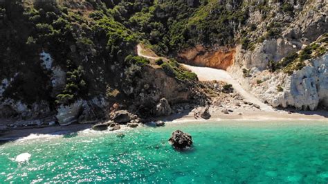 Premium Stock Video Glistening Waters By The Beach In Agia Eleni