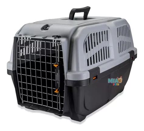 Jaula Transportadora Perro Gatos Mediana Skudo X X Cm Env O Gratis