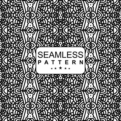 BLACK WHITE SEAMLESS PATTERN BACKGROUND. VECTOR ILLUSTRATION 13975757 ...