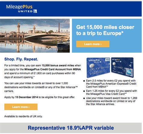 Uk Credit Card United Mileage Plus Bonuses Economy Class Beyond