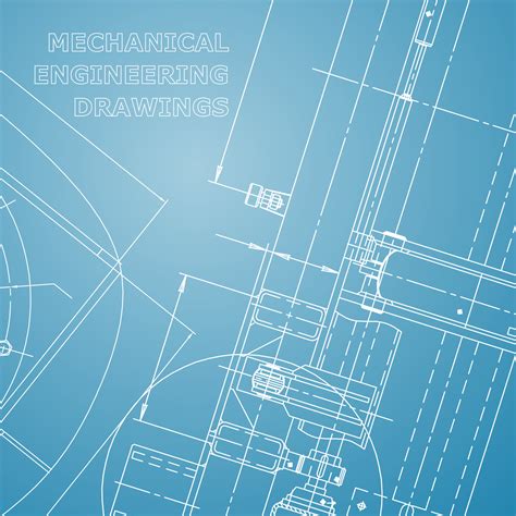 Blueprint. Vector engineering illustration. Computer aided design systems 4156490 Vector Art at ...