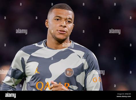 Paris France September 19 Kylian Mbappe Paris Saint Germain Looks On During The Uefa