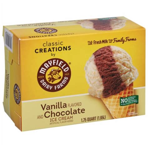 Mayfield Dairy Farms Vanilla Chocolate Ice Cream 1 75 Quart Frys