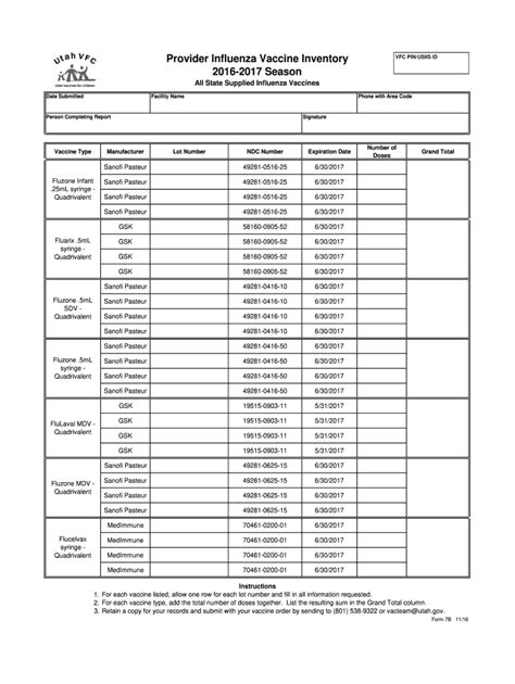 Printable Vaccine Inventory Log Sheet Fill Out Sign Online Dochub