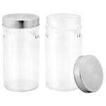 Buy Roxx Chic Round Glass Jar 700 Ml Set Of 2 Online At Best Prices