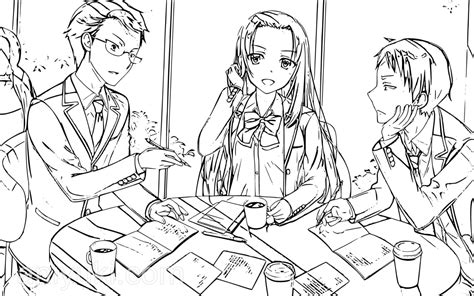 Classroom Of The Elite Coloring Pages Aniyuki