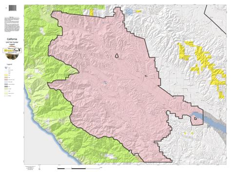 California Elk Hunting Zone Fort Hunter Liggett Map map by HuntData LLC ...