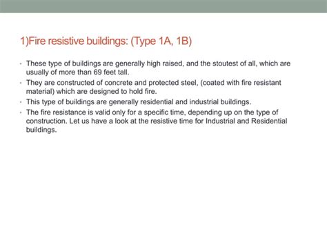 Classification Of Building Based On Occupancy And Type Of Construction