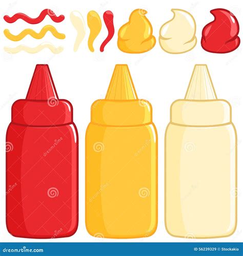 Ketchup Mustard Drip Logo Cartoon Vector | CartoonDealer.com #228973653