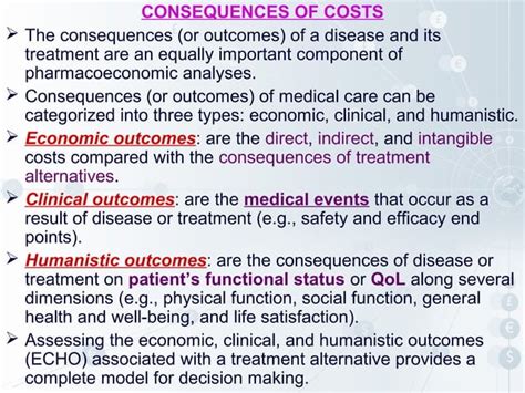 Intro To Pharmacoeconomics Ppt