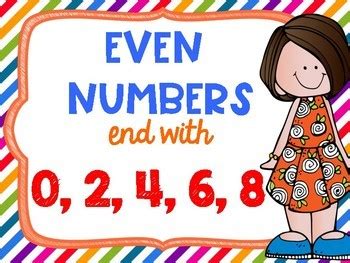 Odd And Even Numbers Anchor Chart