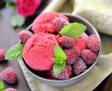 Sorbet malinowy z sokiem z pomarańczy przepis Archiwum