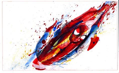 Spider Man Abstract Painting Keron Grant