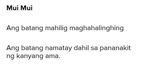 Sino Si Mui Mui Sa Kuwentong Ang Ama Brainly Ph