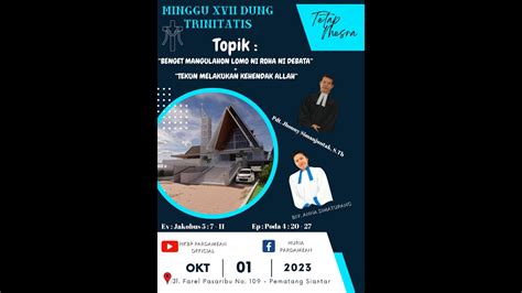 Ibadah Live Streaming Hkbp Ressort Pardamean Oktober Youtube