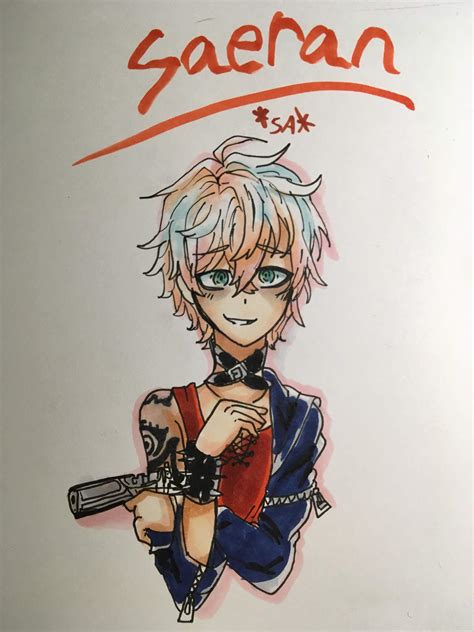 Saeran Drawing Mystic Messenger Amino