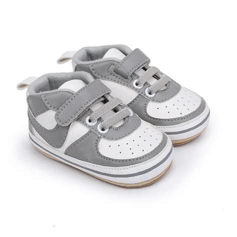 Baby Shoes Pu Leather Classical Shoe Anti Slip Breathable Rubber Soft