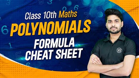 Polynomials Class 10 Formula Sheet Class 10 Maths Polynomials