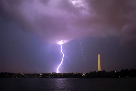 Washington D C Hit By Intense Lightning Storm Thursday Night The